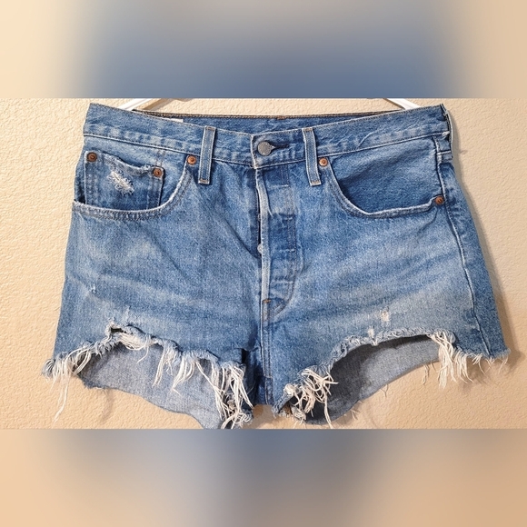 💥NEW 501 Button Fly Jean Shorts - Picture 2 of 9